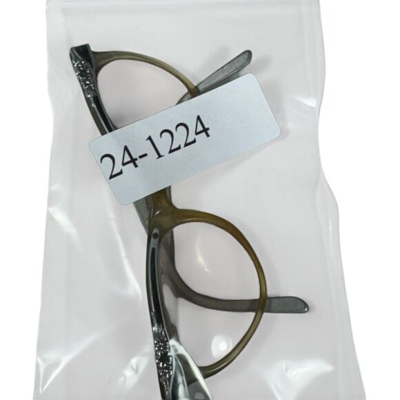 American Optical VTG 60’s Aluminum Frame Floral Cats Eye Glasses 5 1/4 - Picture 16 of 16